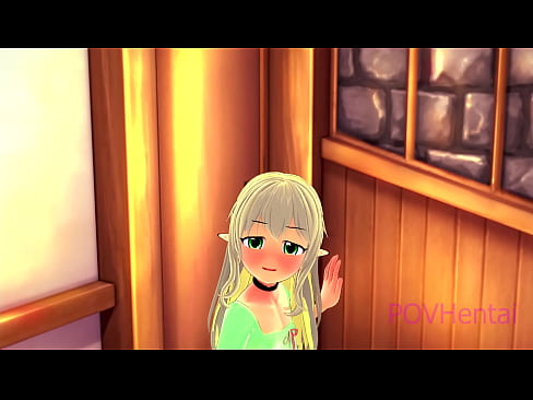 ❤️ (トラップ）エルフのメイドが顔を洗うのを手伝う ☑ 自家製ポルノ ❌️❤